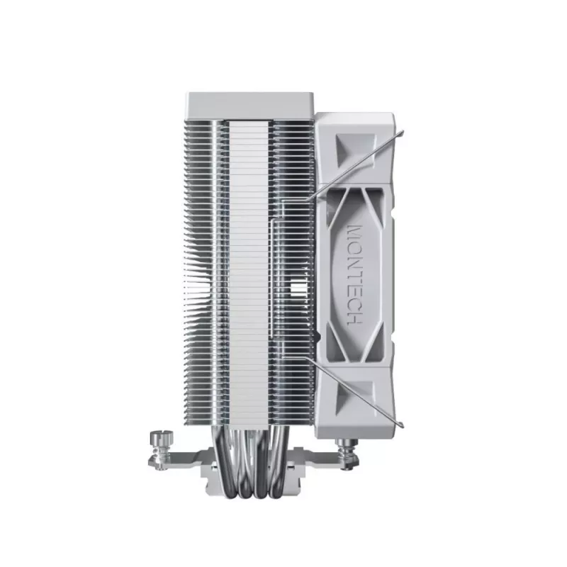 CPU-Luftkühler Montech NX400, 120-mm-Lüfter, Weiß, Maße 156×74×120 mm, TDP 270 W