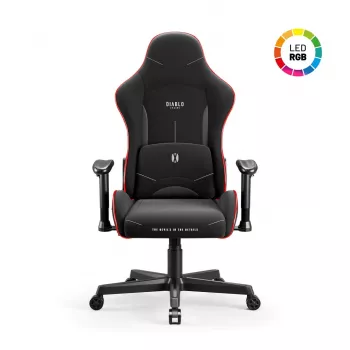 Gaming-Stuhl Diablo X-Starter Schwarz LED — Diablo X-Starter Gaming-Stuhl mit integrierter LED-Beleuchtung
