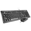 A4Tech KM-72620D - Tastatur-Maus-Set - USB - US - Schwarz