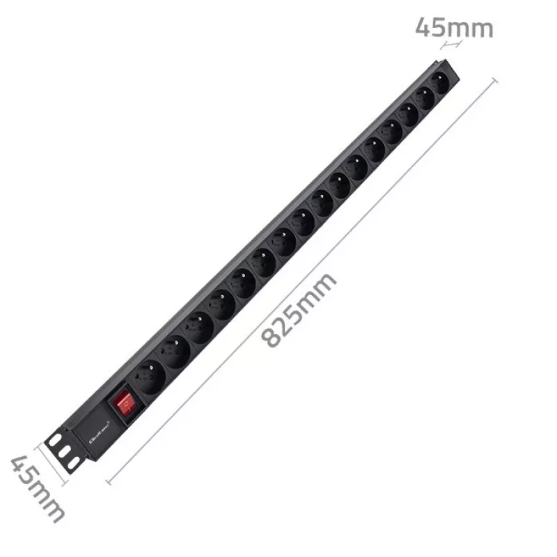 Steckdosenleiste für RACK 16A PDU, 16xFRENCH, vertikal