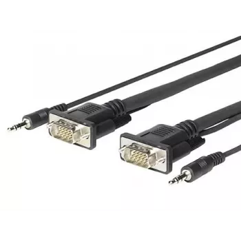 Vivolink PROVGAMCS1.8 Videokabel-Adapter 1,8 m VGA (D-Sub) + 3,5 mm Schwarz
