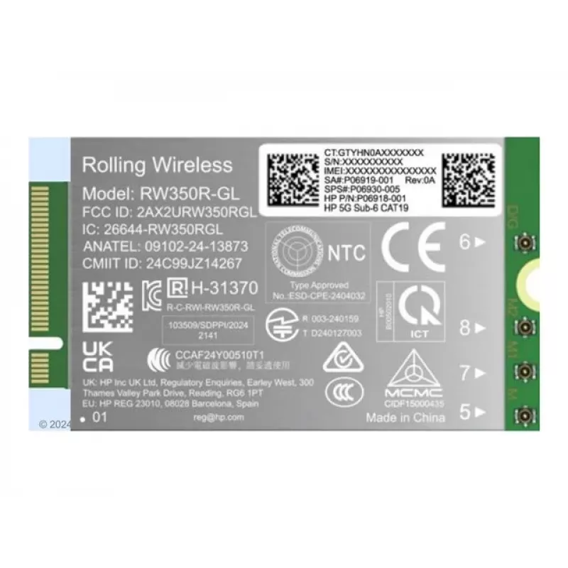HP 5G Sub-6 WWAN Interne Drahtlose Konnektivitätstechnologie WWAN B8BD4AA
