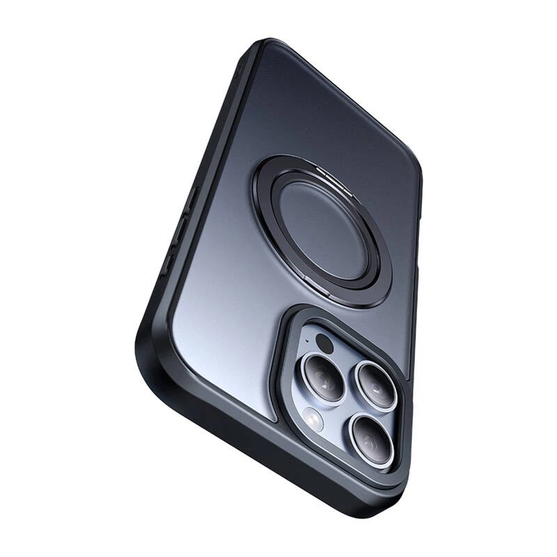 Schutzhülle mit MagSafe Mcdodo PC-4933 für iPhone 16 Pro Max mit integriertem Ständer, schwarz