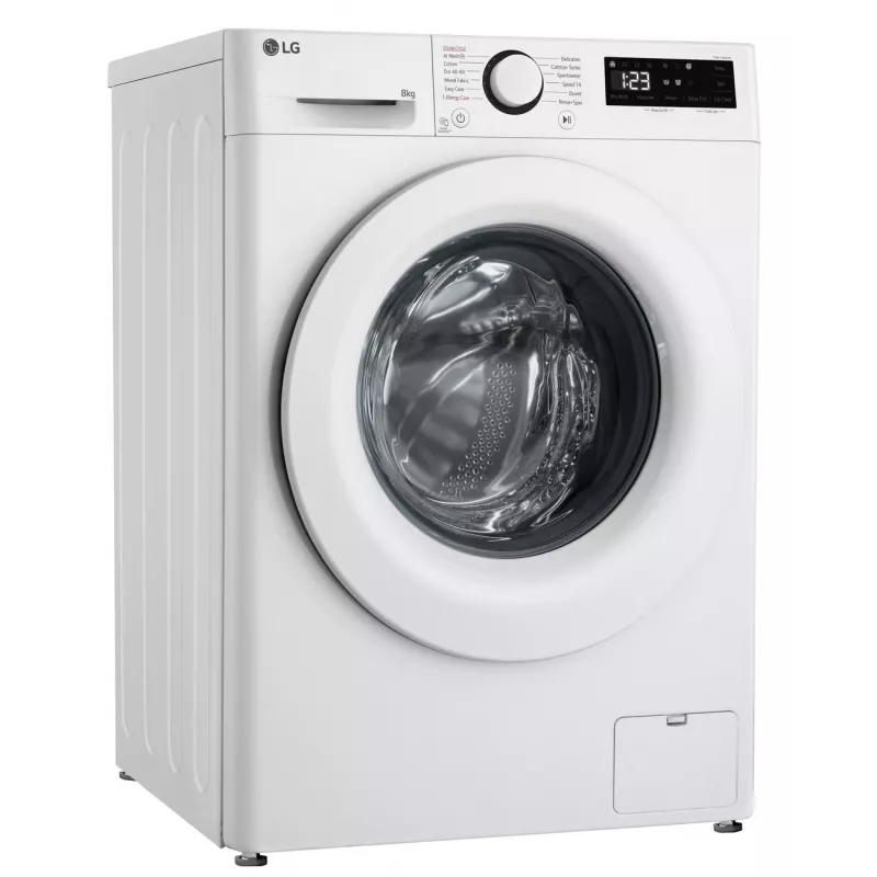 LG | Waschmaschine | F2WR508SWW | Energieeffizienzklasse A-10% | Frontlader | Waschkapazität 8 kg | 1200 U/min | Tiefe 47,5 cm | Breite 60 cm | Display | LED | Dampffunktion