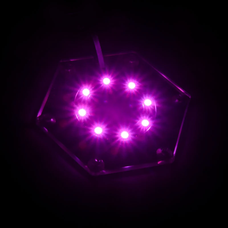 Montagesatz BitsPower Hexagon BP-WTHU-RGB — Acryl transparent, 91,4×80×6,5 mm