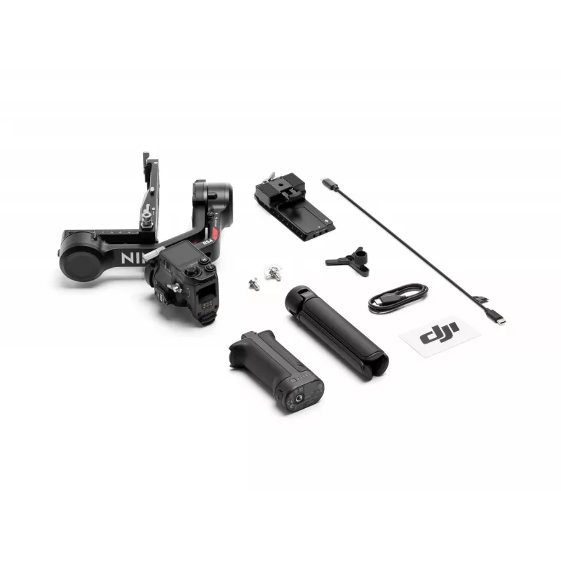 Handkamera-Stabilisator DJI RS4, Aluminiumgehäuse, 12h Akku, 1,066 kg, schwarz