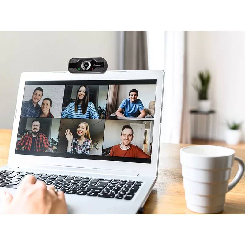 Webcam Tracer WEB007 2 MP 1920 x 1080 Pixel USB 2.0 Schwarz