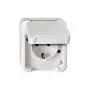 Steckdose Merten MEG2300-8019 CEE 7/3, unterstützt CEE 7/4, weiß, IP44, Thermoplast, 83×73×57 mm