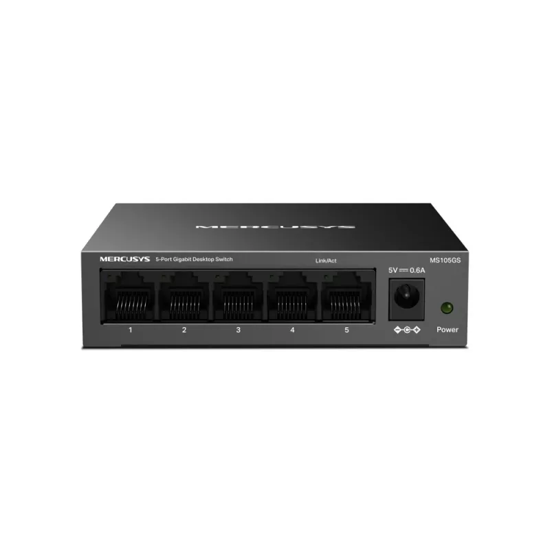 Mercusys MS105GS - Desktop-Switch, 5 Gigabit-Ports, schwarz