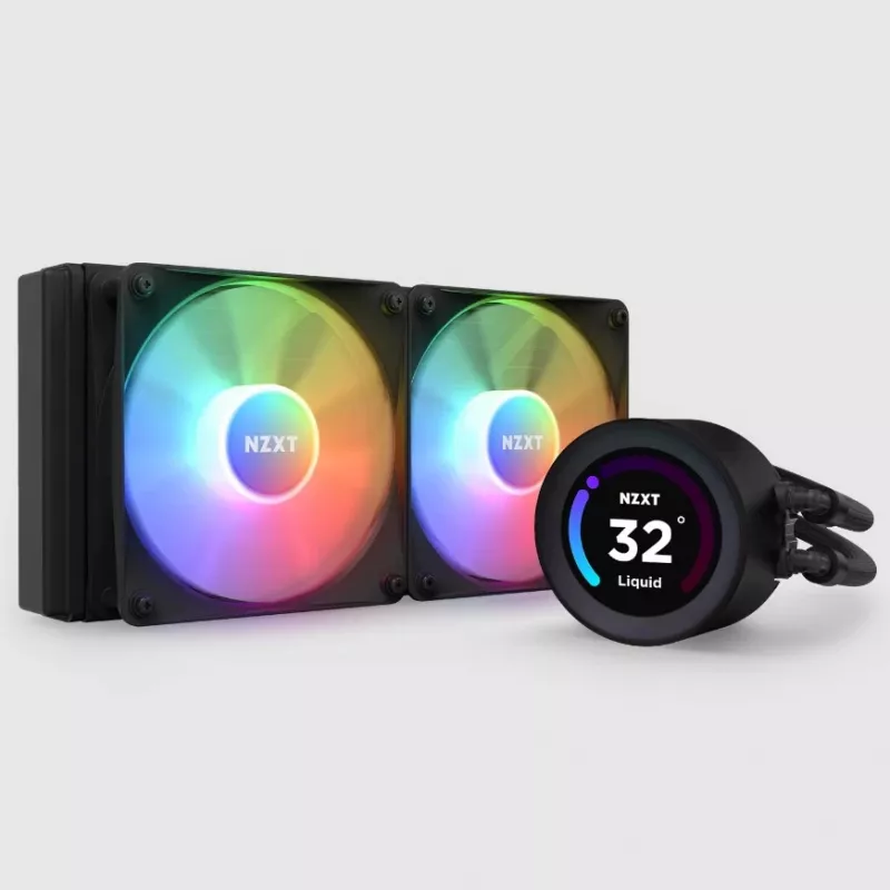 All-in-One-Flüssigkeitskühler NZXT Kraken Elite 240 RGB 12 cm Schwarz