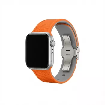 Watch-Armband GUAN Premium Plus für Apple Watch 38/40/41/42 mm – Orange/Grau