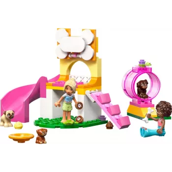 Konstruktionsspielzeug LEGO Friends Welpenspielplatz Set 42665, 66 Teile, 2 Minifiguren, Alter 4+