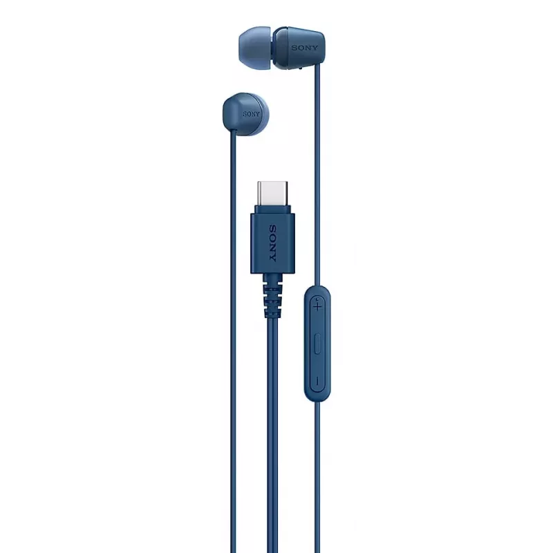 Sony IER-EX15C Headset Kabelgebunden In-Ear Anrufe/Musik USB Typ-C Blau