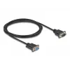 DeLOCK Serielles Kabel RS-232 D-Sub9 Stecker auf Buchse 2 m Schwarz
