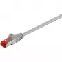 Wentronic Goobay CAT 6 Patchkabel, S/FTP (PiMF), Grau, 10 m - LSZH halogenfrei, Kupfer (50891)