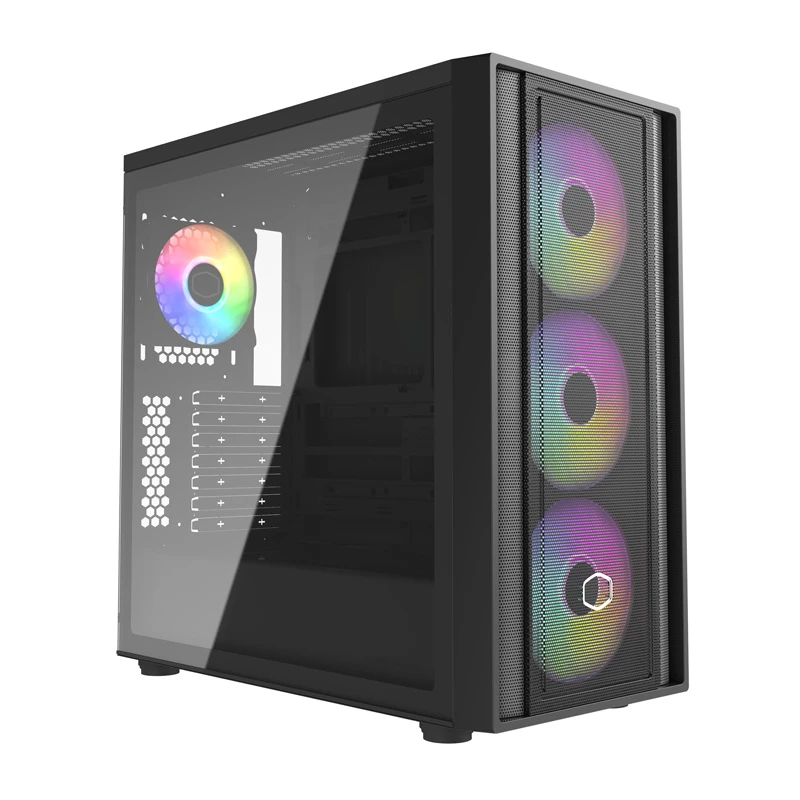 PC-Gehäuse Cooler Master MasterBox 600 Desktop Schwarz