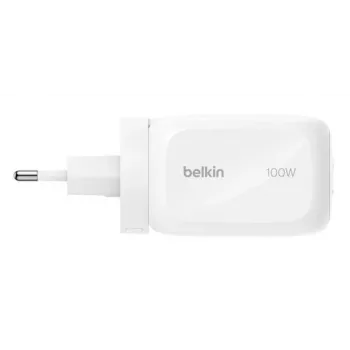 Wandladegerät Belkin BOOSTCHARGE 100W 2C1A WCH016HQWH mit austauschbarem Stecker