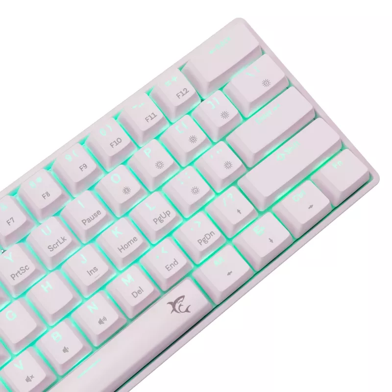 Kabelgebundene mechanische Tastatur White Shark Shinobi-2 (GK-004211) — US-Layout, Red-Schalter, weiß