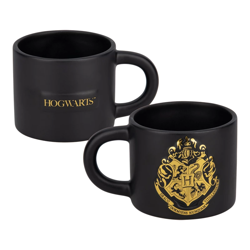 Keramikbecher Paladone Hogwarts-Wappen geprägter Becher – geprägtes Hogwarts-Wappendesign, Standardvolumen 330–400 ml