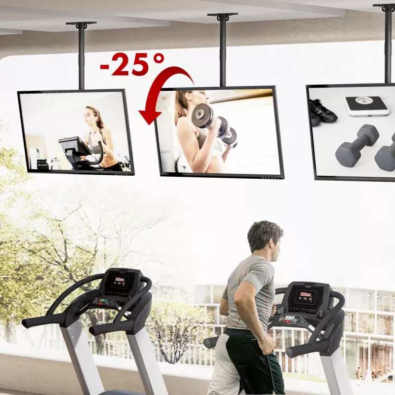 Decken-TV-Halterung MACLEAN MC-112B, max. Traglast 60 kg, neigbar und schwenkbar
