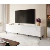 RTV-Schrank ABETO 200x42x52 weiß/glänzend weiß