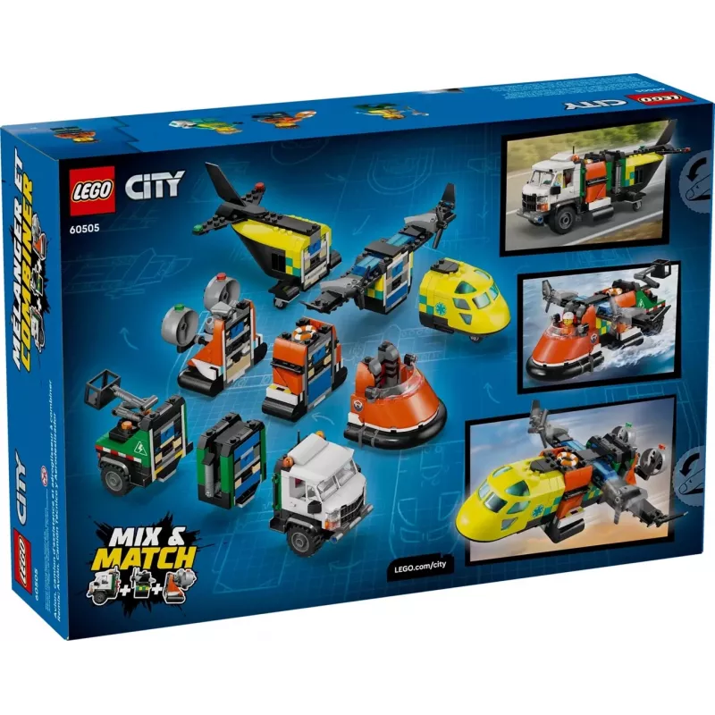 LEGO CITY 60505 Flugzeug, Service-LKW und Hovercraft