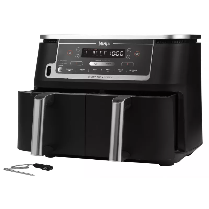 Ninja AF451EU Heißluftfritteuse Single 9,5 L 2470 W Schwarz
