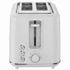 Elektrischer Toaster, weiß, 220-240V, 50-60Hz, 920-1080W, 2 Schlitze, 3 Modi, 7 Bräunungsstufen