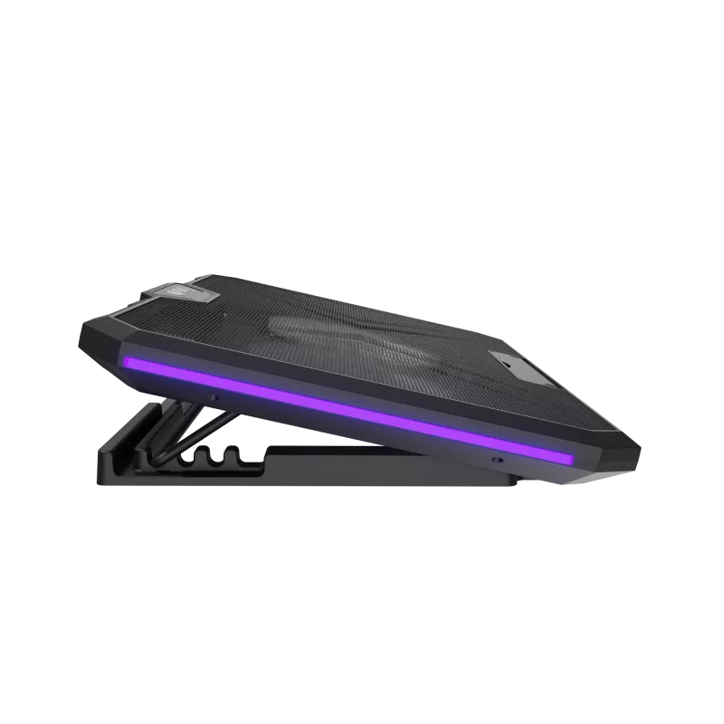 FURY GUNBAI G3 Laptop-Kühler 14.1–17.3 Zoll mit 2 Lüftern, RGB-Beleuchtung, 2× USB