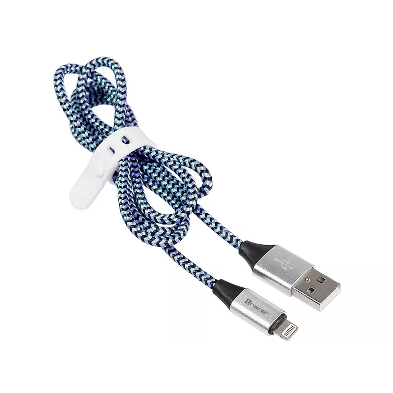 Lightning-Kabel Tracer TRAKBK46269 1 m Schwarz Blau Silber