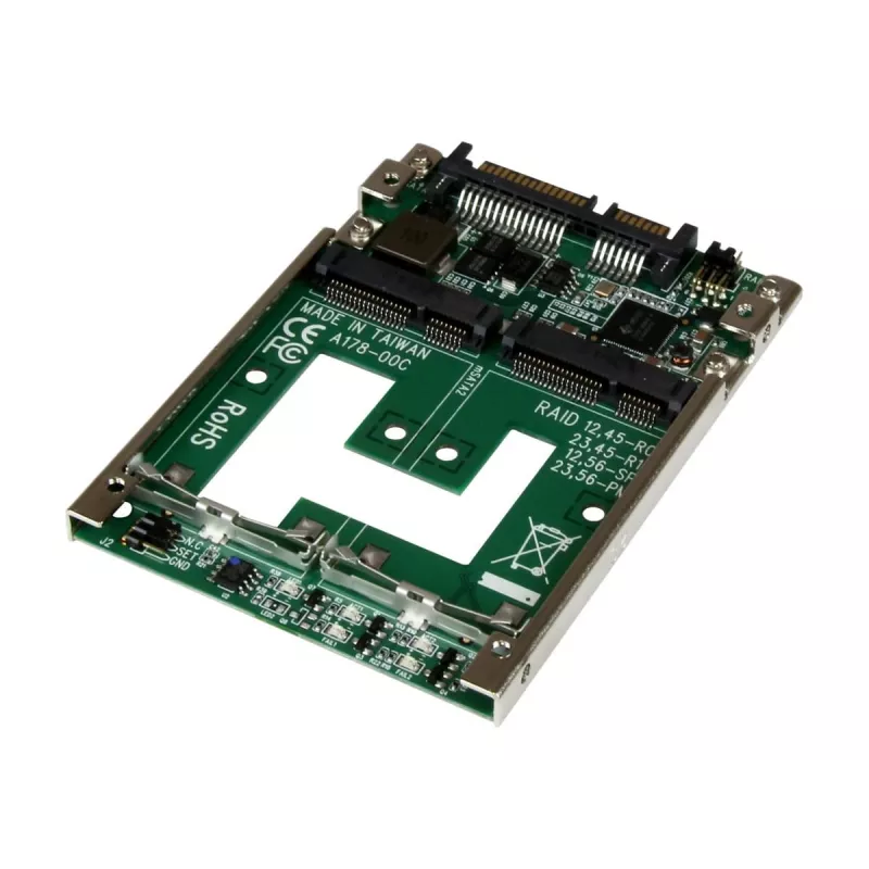 StarTech.com Dual mSATA SSD zu 2,5 inch SATA RAID Adapter Konverter