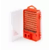 Manuelles Schraubendreher-Set GEMBIRD TK-SD-07 — 90-teilige Kombinationsschraubendreher und Bits, magnetische Spitzen, roter Tragekoffer