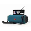 Stereo tragbarer Lautsprecher GEMBIRD SPK-BT-17-G — Bluetooth 5.1, 5 W RMS, 1200 mAh, MicroSD, FM, AUX