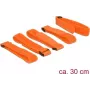 Klettverschluss DeLOCK 18707 Orange 5 Stück