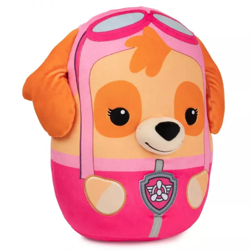 PAW Patrol Skye Squish Plüsch, offizielles Spielzeug aus der beliebten Zeichentrickserie, knautschbares Stofftier für Kinder ab 1 Jahr, 12 Zoll