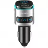 FM-Transmitter 4smarts 456201 Zigarettenanzünder Schwarz Silber AM FM Bluetooth