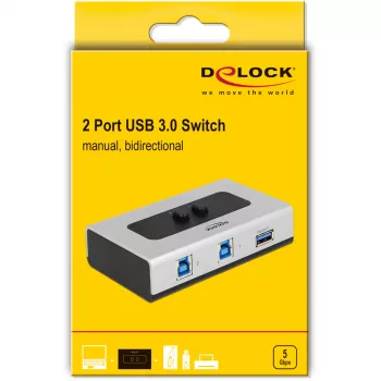 DeLOCK 87667 USB 3.0 2-Port bidirektionaler Sharing-Switch