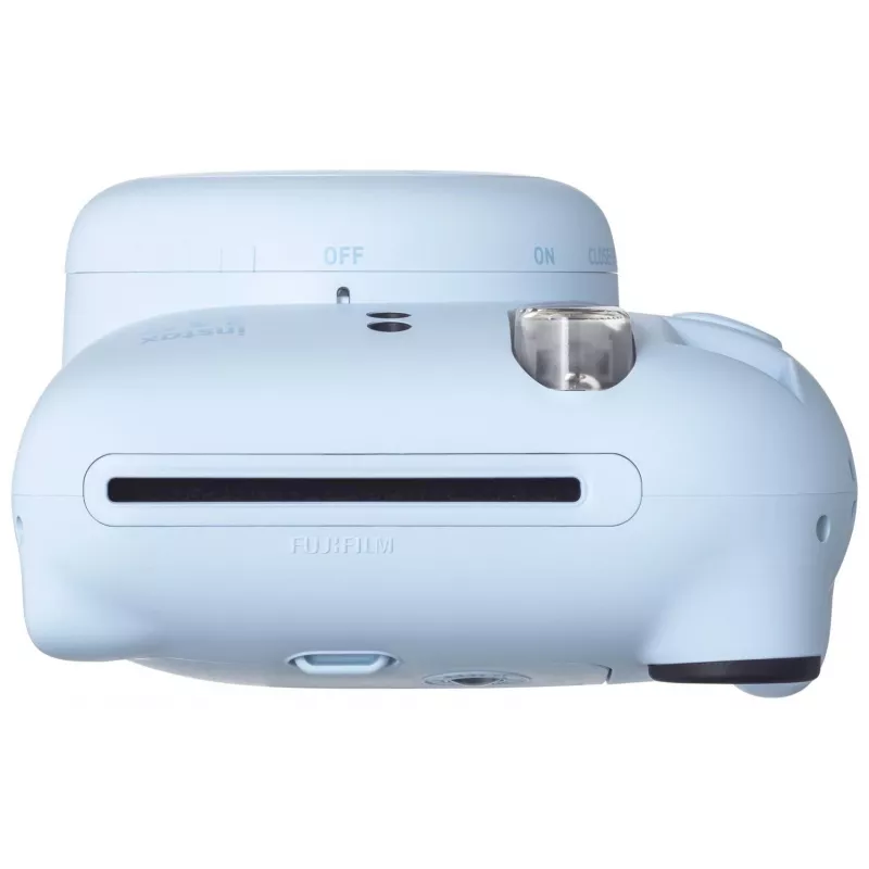 Sofortbildkamera Fujifilm Instax Mini 12 Blau — 86 x 54 mm Ausdrucke, 60 mm Brennweite, elektronischer Verschluss