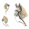 Plüsch-Steckenpferd Milly Mally 6626 Hellgrau – milly mally Kuscheltier, Steckenpferd zum Reiten