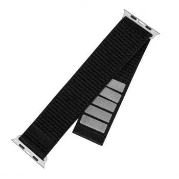 Ersatz-Nylon-Armband FIXED Sporty Strap Fixed FIXNST2-1029-BK für Apple Watch Ultra 49mm, schwarz, 160–210 mm Länge