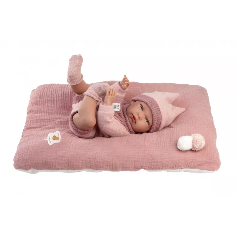 Puppe Llorens 40 cm Vinylbaby mit realistischen Merkmalen und weichem Körper
