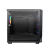 Montech X5M (B) Micro Tower PC-Gehäuse – Micro-ATX/Mini-ITX, 3x120mm vorne, 1x120mm hinten, unterstützt ATX-Netzteile, 2x3,5 Zoll + 4x2,5 Zoll, Schwarz