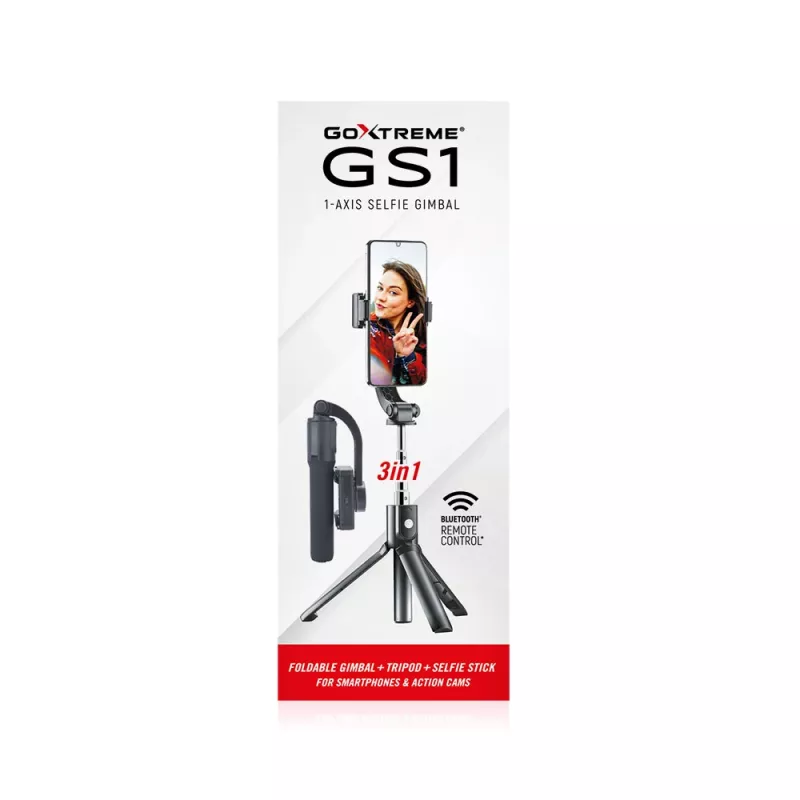 Gimbal GoXtreme GS1 faltbar für Smartphones und Action-Cams