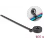 Kabelbinder DELOCK 18915 180×6 mm schwarz, Nylon, 180 mm Länge, 6 mm Breite