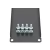 Rack-Blindplatte Extralink Front Blank Panel 2U 19 Zoll Schwarz, Stahlgehäuse