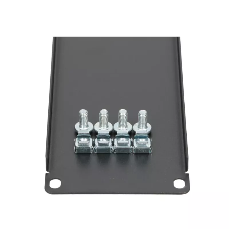 Rack-Blindplatte Extralink Front Blank Panel 2U 19 Zoll Schwarz, Stahlgehäuse