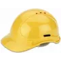 Sicherheits-Kopfschutz cimco 140202 — Polyethylen-Schutzhelm, weiß/gelb, 350 g