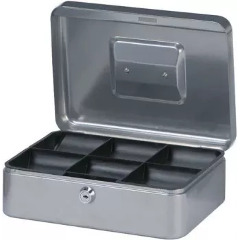 MAUL Geldkassette, Silber, Maße: (B)250 x (T)191 x (H)88 mm (56113-95)