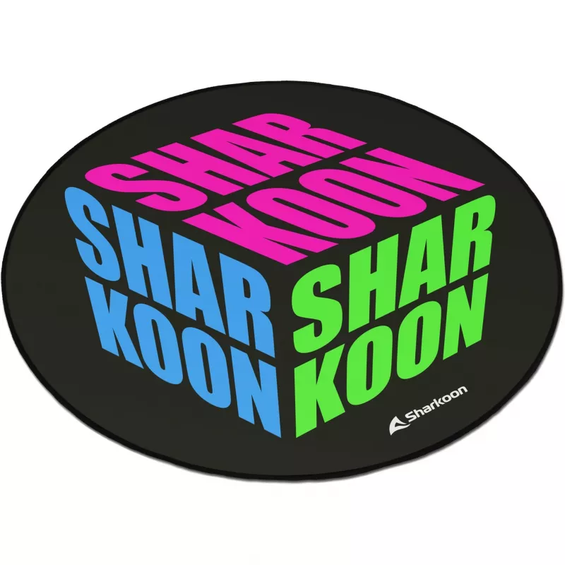 Stuhlmatte Sharkoon SKILLER SFM11 Cube Blau Grün Pink Polyester 1200x1200x5mm