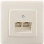 RJ45-Steckdose Rutenbeck 13011240 Weiß